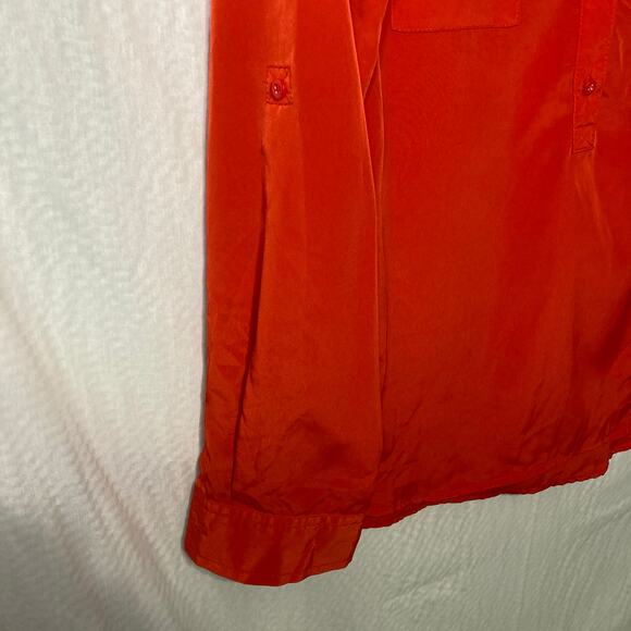 Old Navy Women's Size Medium Burnt Orange Blouse - Picture 5 of 7